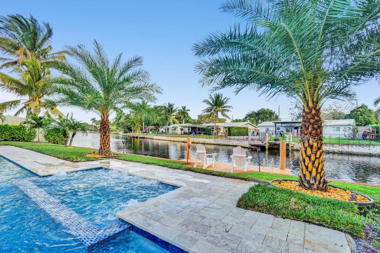 New! Waterfront Heated Pool & Jacuzzi 2 Mi To Beach - Fishing Pier Relaxing Spa & Hammock Fort Lauderdale Exteriör bild
