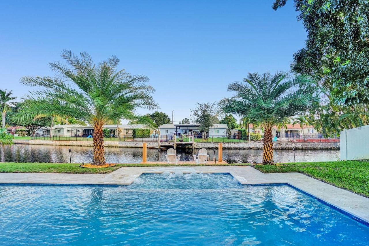 New! Waterfront Heated Pool & Jacuzzi 2 Mi To Beach - Fishing Pier Relaxing Spa & Hammock Fort Lauderdale Exteriör bild