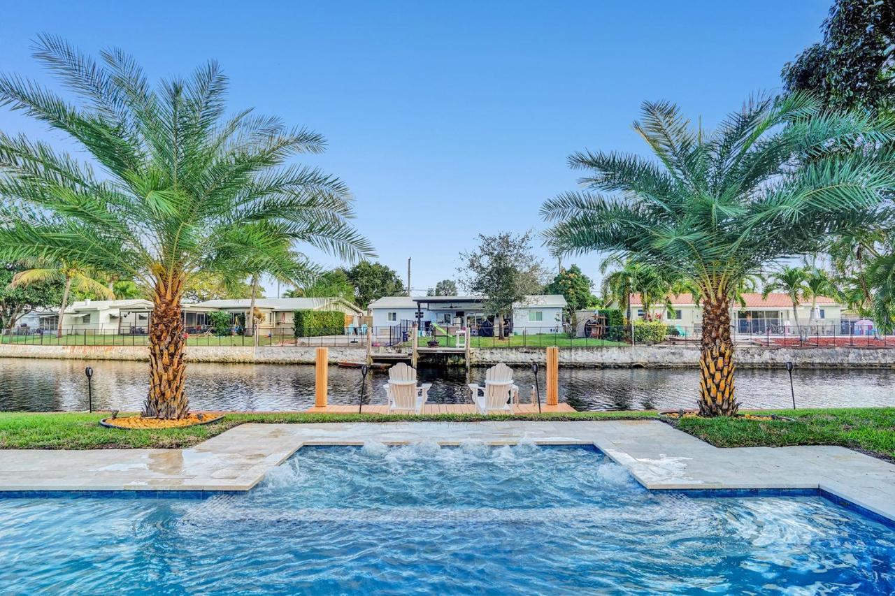 New! Waterfront Heated Pool & Jacuzzi 2 Mi To Beach - Fishing Pier Relaxing Spa & Hammock Fort Lauderdale Exteriör bild