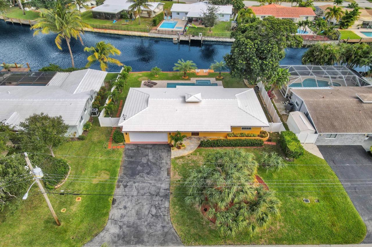 New! Waterfront Heated Pool & Jacuzzi 2 Mi To Beach - Fishing Pier Relaxing Spa & Hammock Fort Lauderdale Exteriör bild
