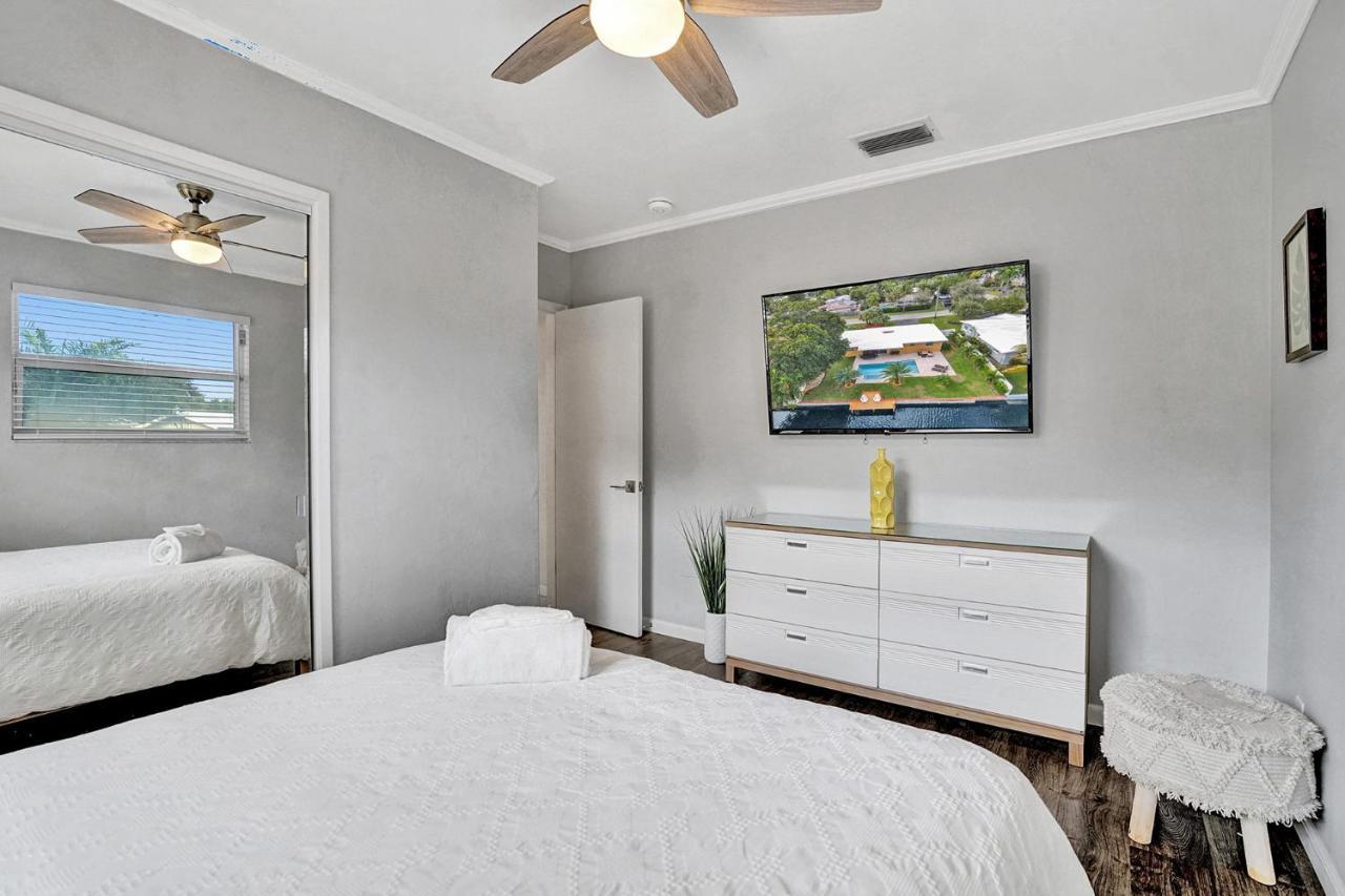 New! Waterfront Heated Pool & Jacuzzi 2 Mi To Beach - Fishing Pier Relaxing Spa & Hammock Fort Lauderdale Exteriör bild