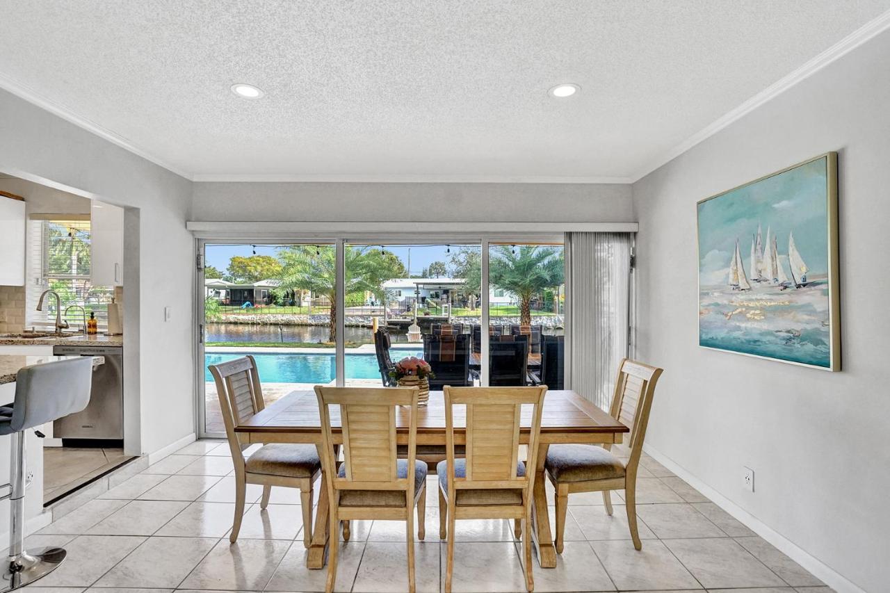 New! Waterfront Heated Pool & Jacuzzi 2 Mi To Beach - Fishing Pier Relaxing Spa & Hammock Fort Lauderdale Exteriör bild