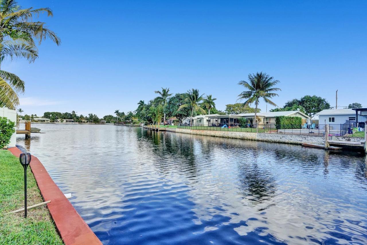 New! Waterfront Heated Pool & Jacuzzi 2 Mi To Beach - Fishing Pier Relaxing Spa & Hammock Fort Lauderdale Exteriör bild