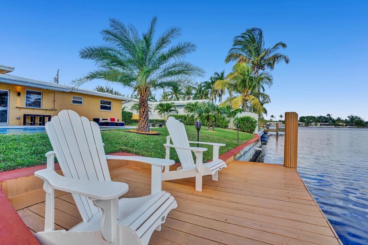 New! Waterfront Heated Pool & Jacuzzi 2 Mi To Beach - Fishing Pier Relaxing Spa & Hammock Fort Lauderdale Exteriör bild