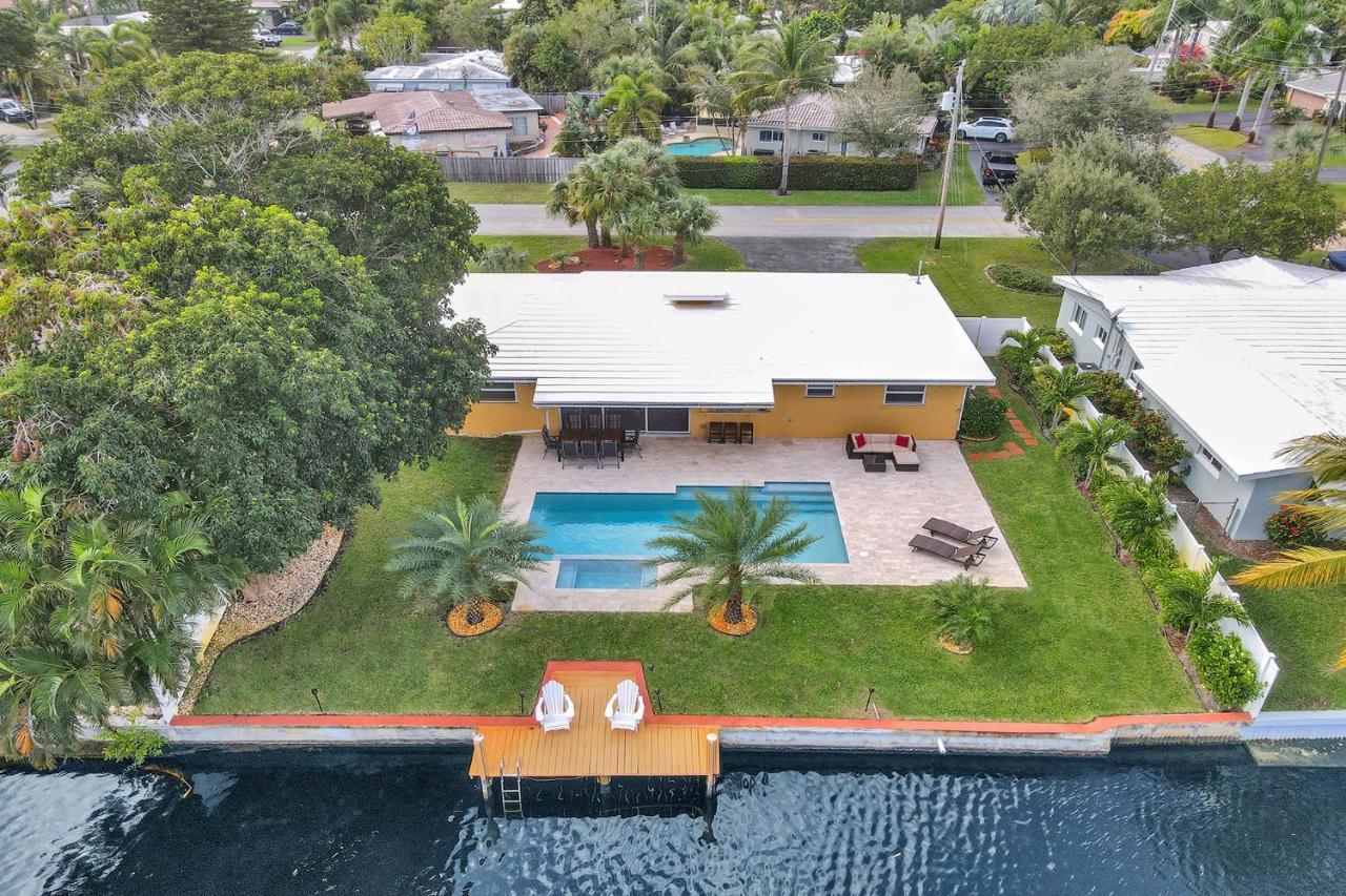 New! Waterfront Heated Pool & Jacuzzi 2 Mi To Beach - Fishing Pier Relaxing Spa & Hammock Fort Lauderdale Exteriör bild
