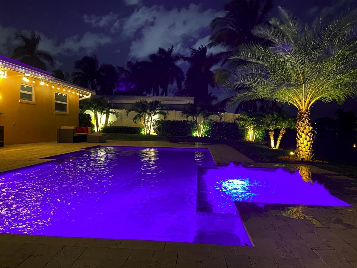 New! Waterfront Heated Pool & Jacuzzi 2 Mi To Beach - Fishing Pier Relaxing Spa & Hammock Fort Lauderdale Exteriör bild