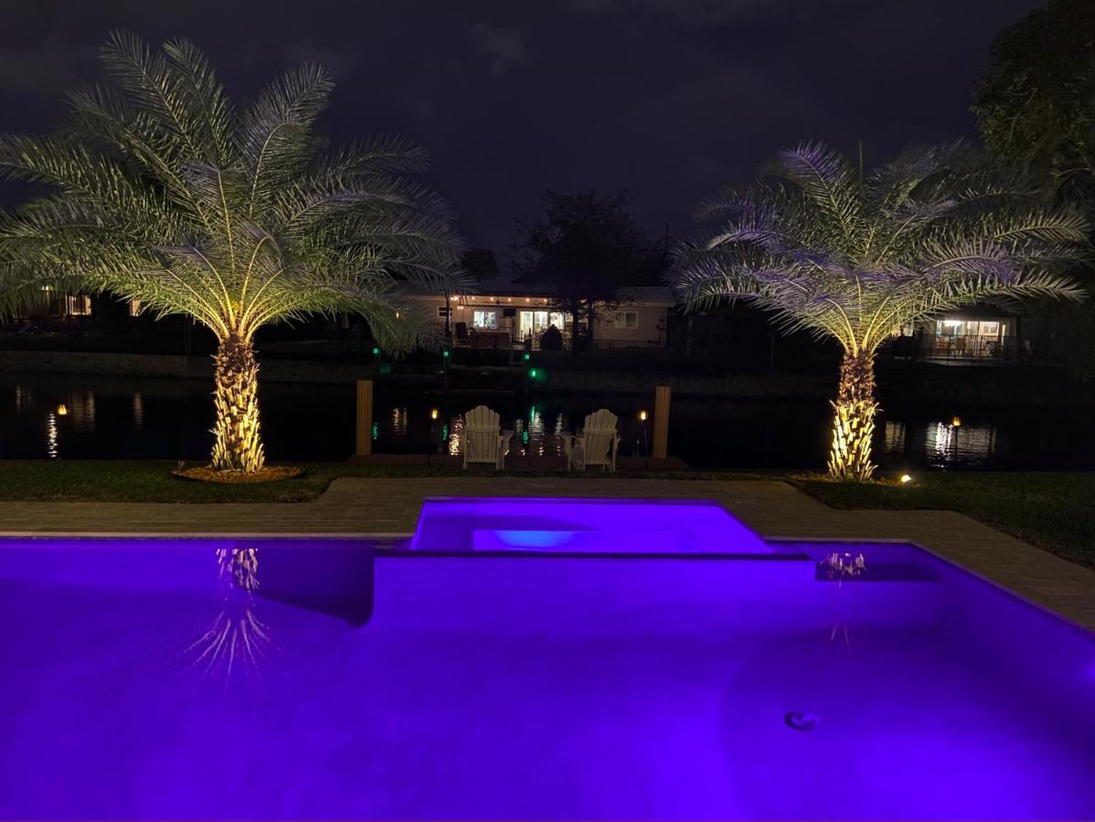 New! Waterfront Heated Pool & Jacuzzi 2 Mi To Beach - Fishing Pier Relaxing Spa & Hammock Fort Lauderdale Exteriör bild
