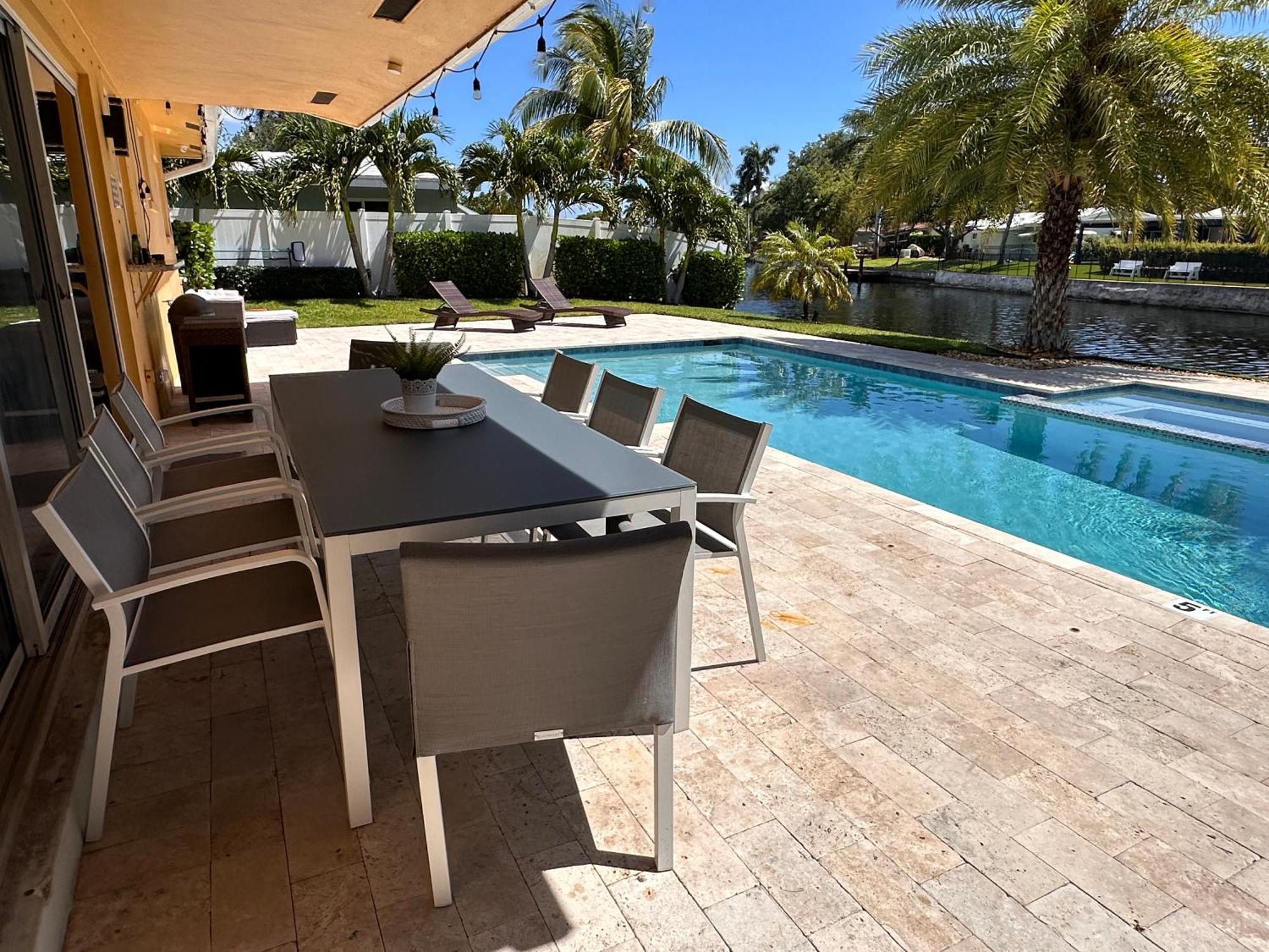 New! Waterfront Heated Pool & Jacuzzi 2 Mi To Beach - Fishing Pier Relaxing Spa & Hammock Fort Lauderdale Exteriör bild